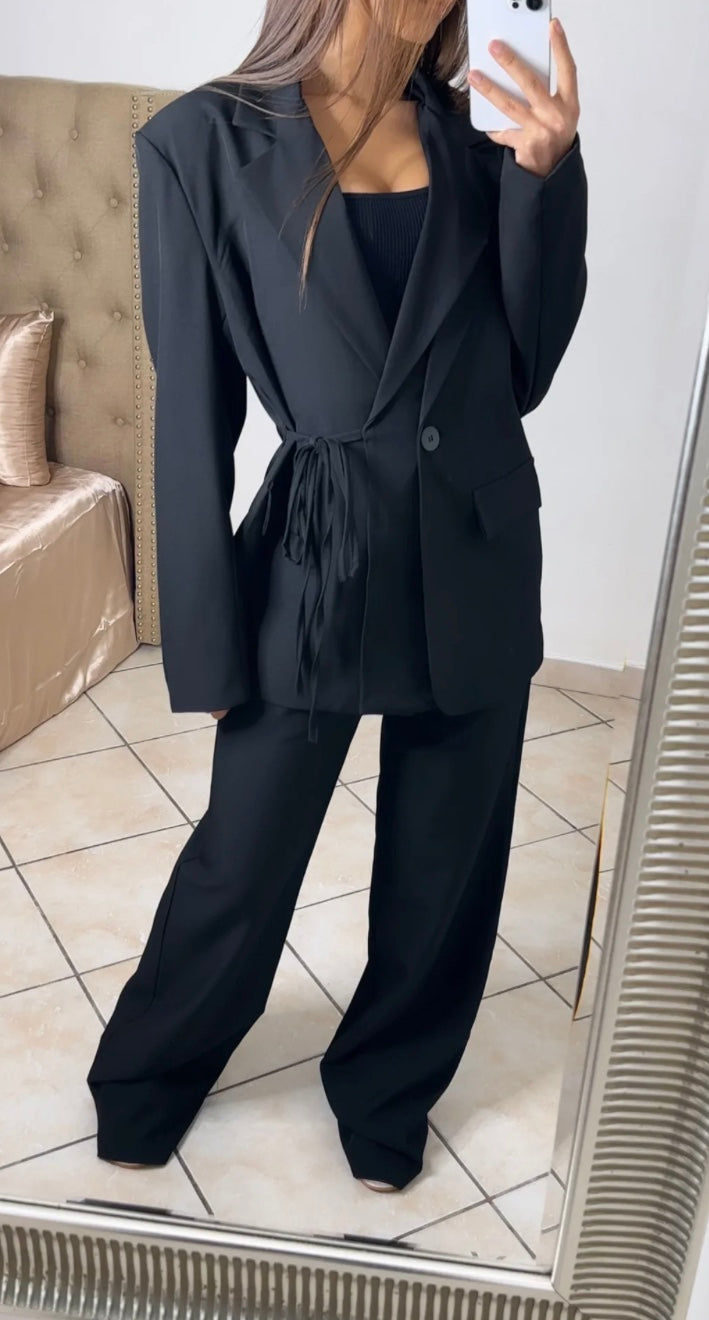 Costume avec noeud |Noir