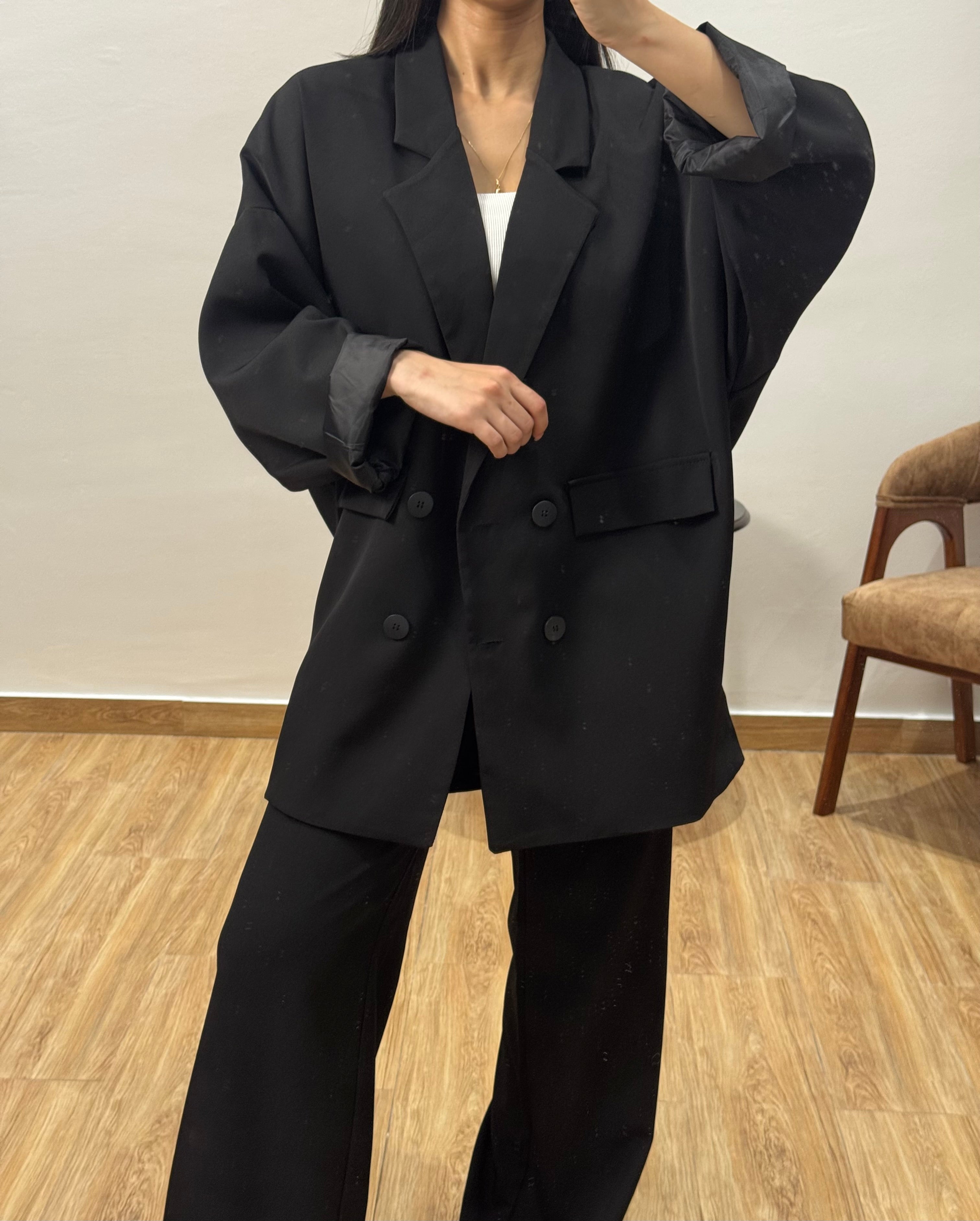 Blazer oversize |Noir