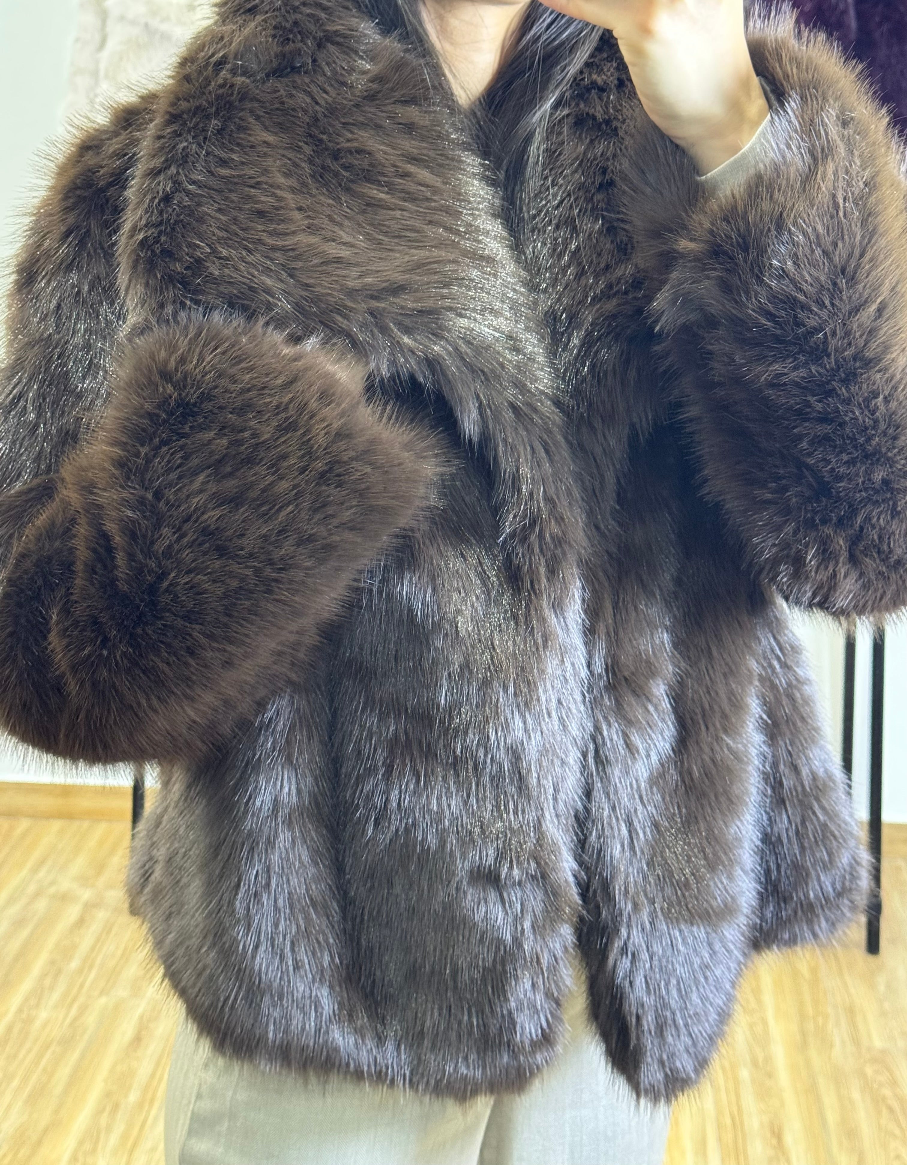 Veste en Fourrure |Marron