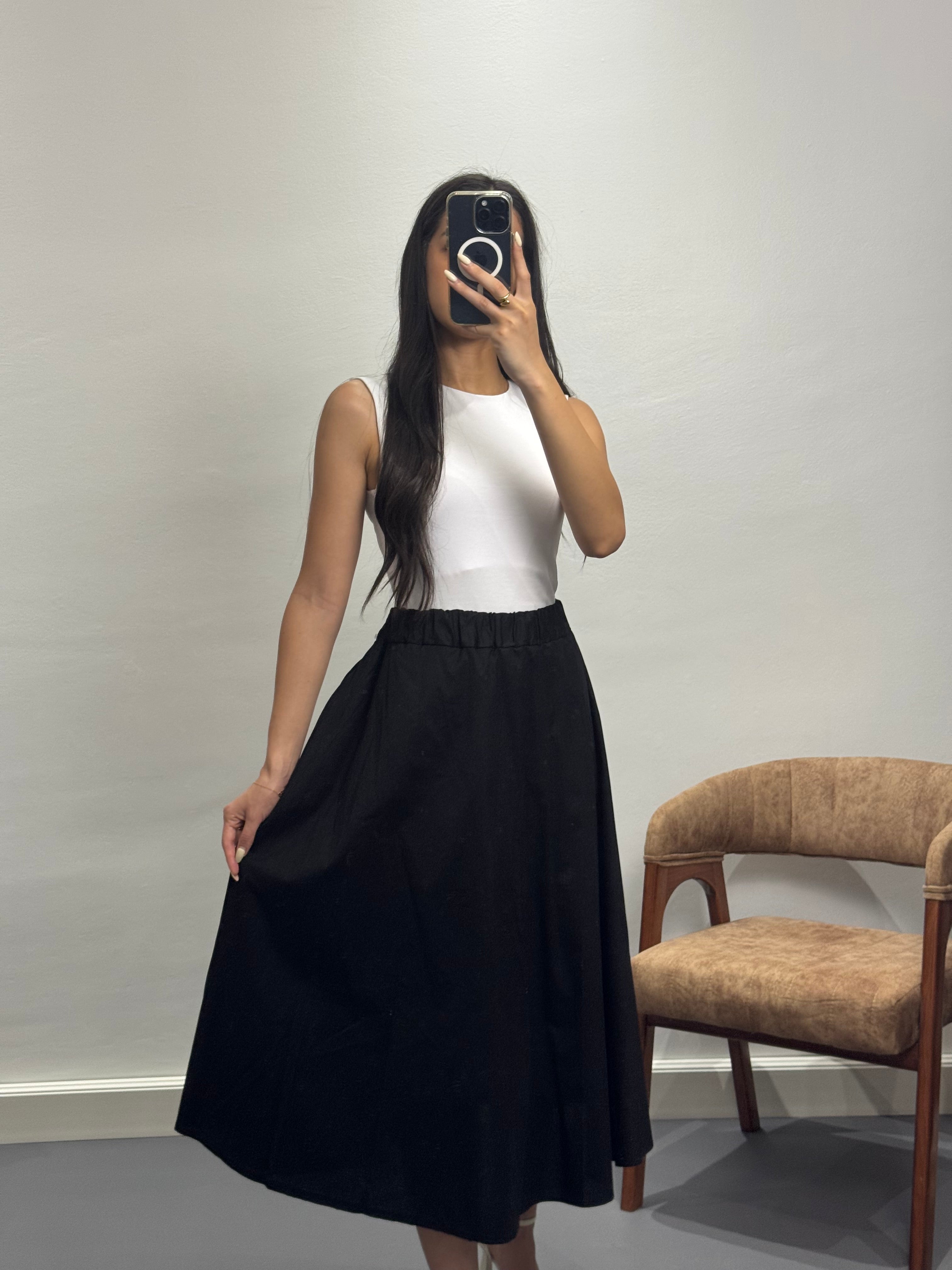 Ensemble chemise oversize |Noir