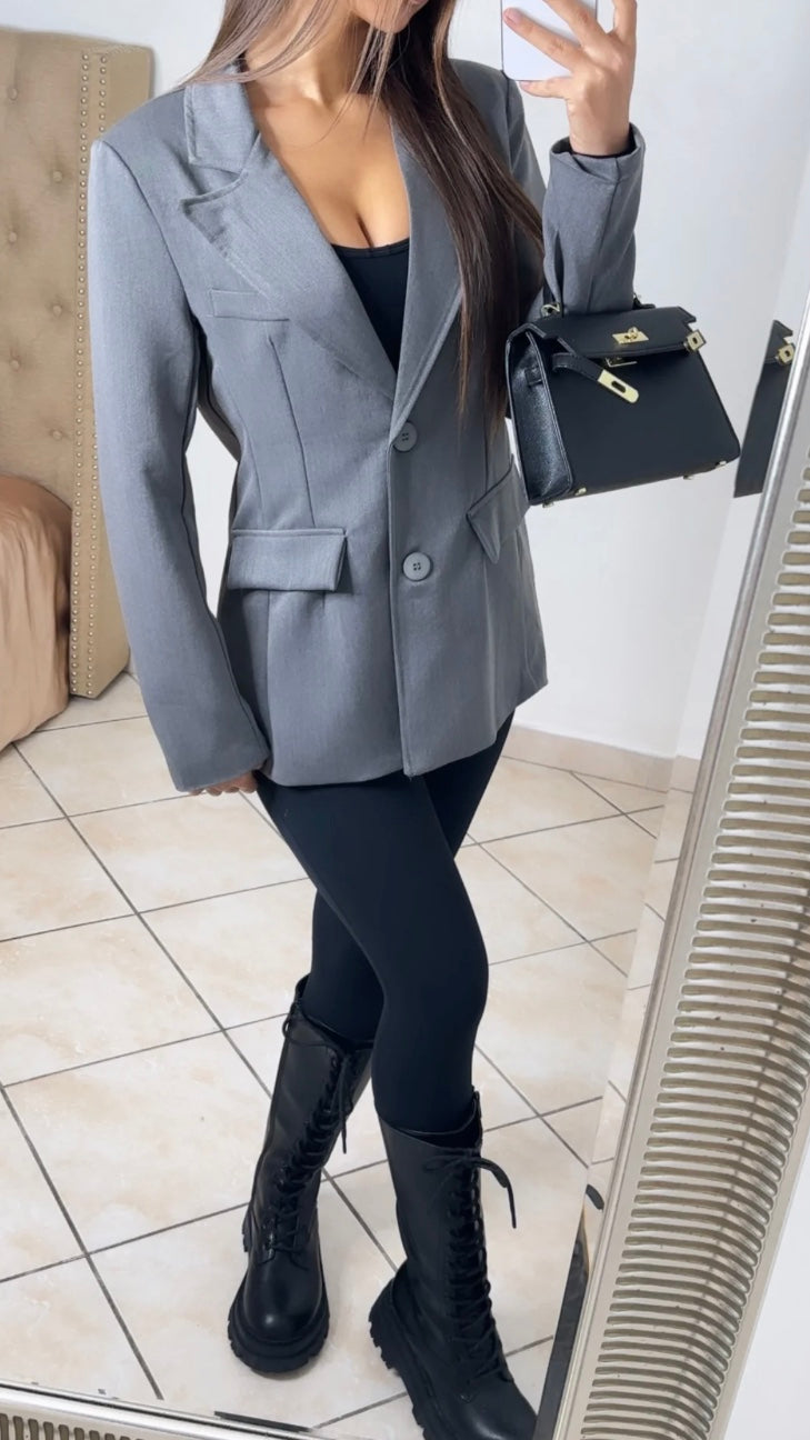 Blazer imitation Zara |Gris