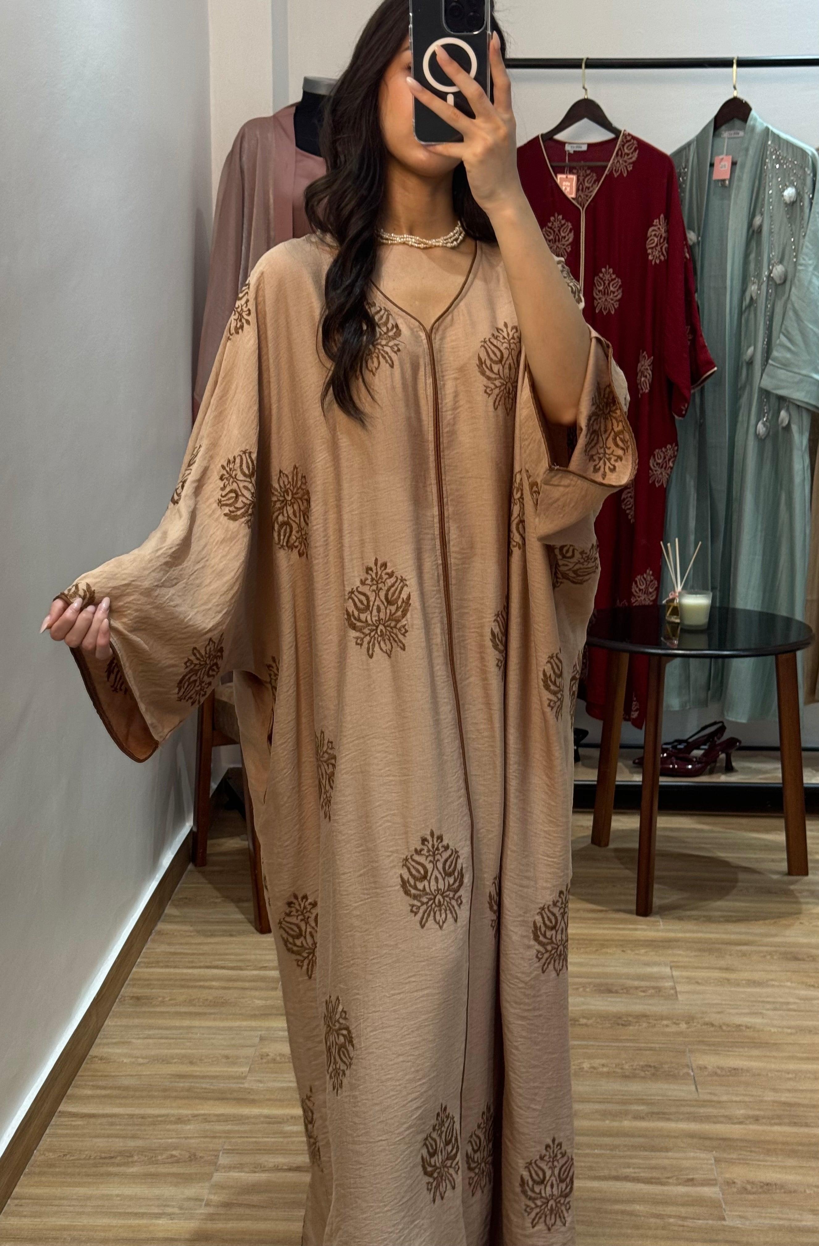 Robe Brodée |Beige