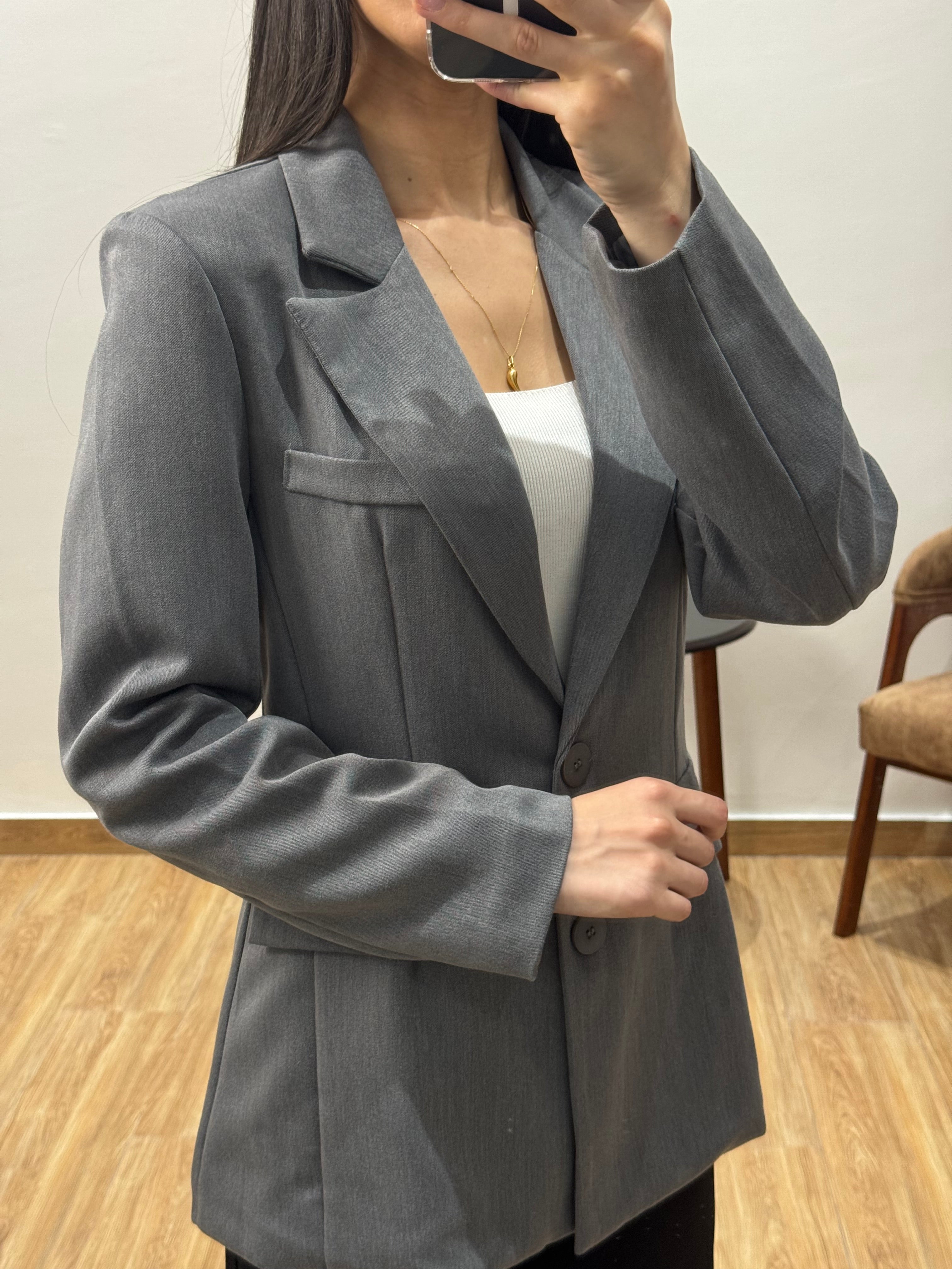 Blazer cintré |Gris