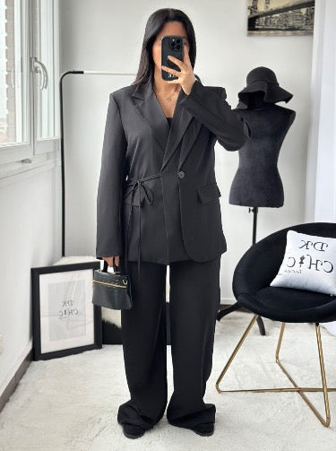 Costume avec noeud |Noir