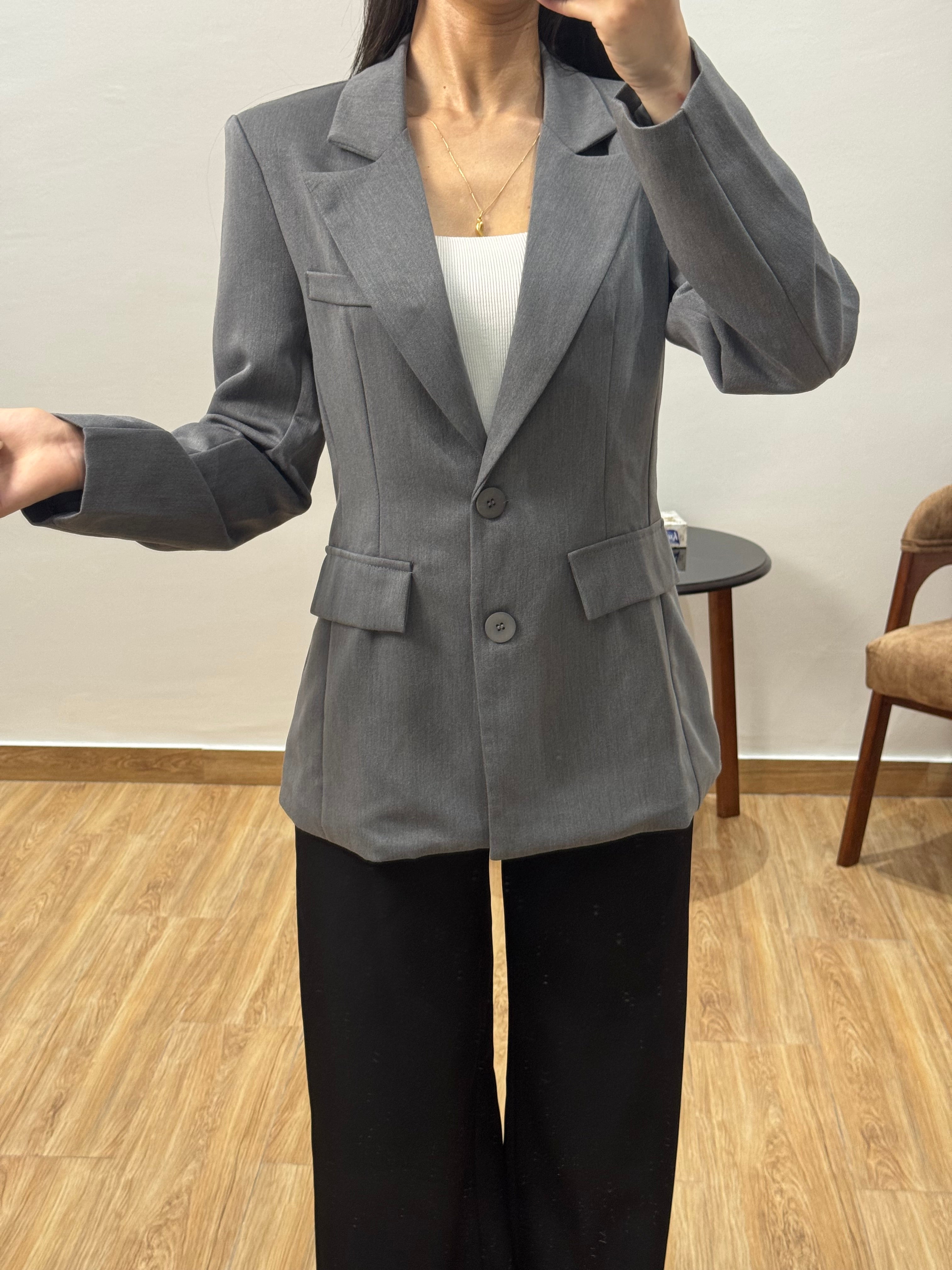 Blazer cintré |Gris