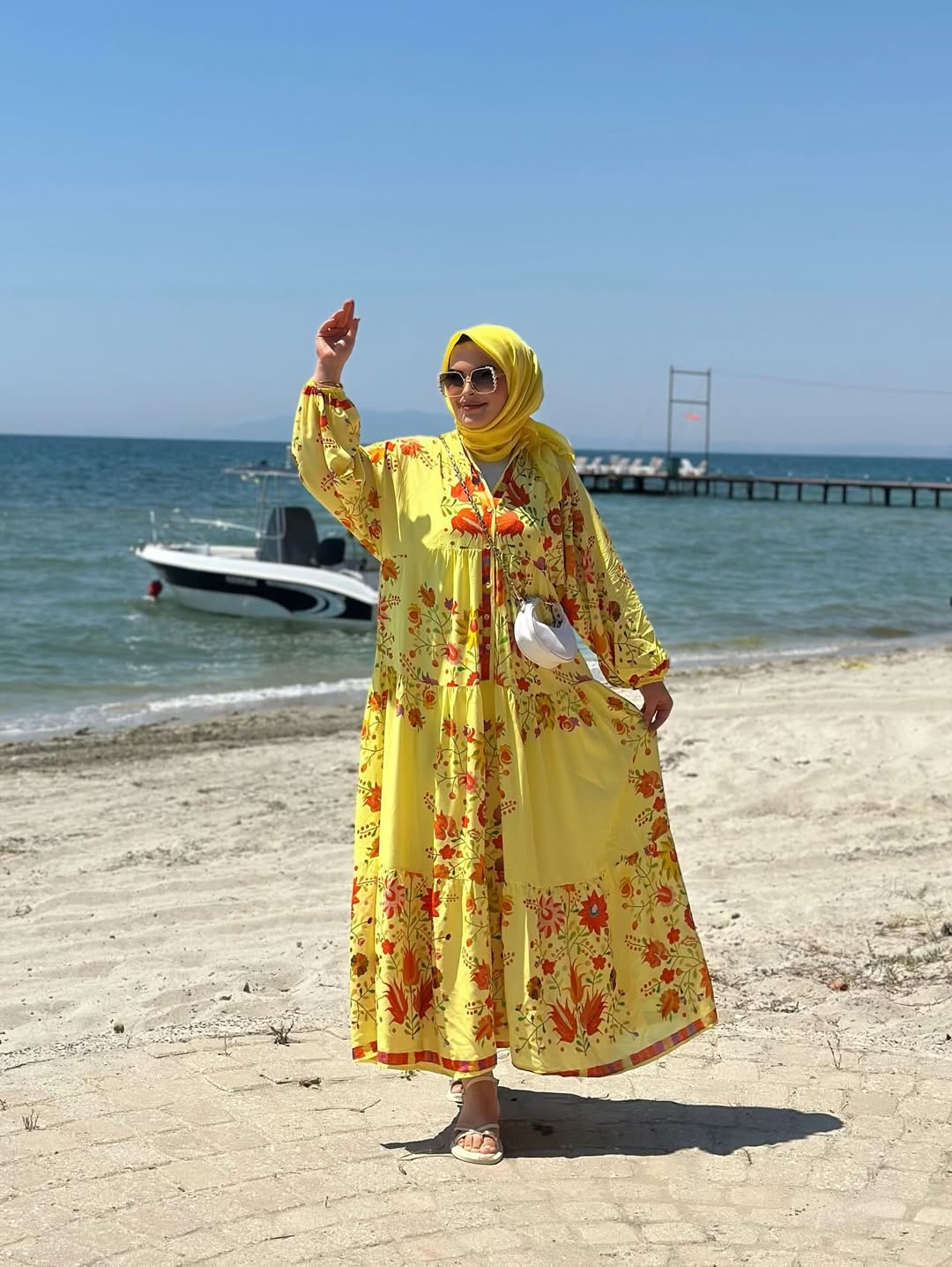 Robe Fleurie |Jaune