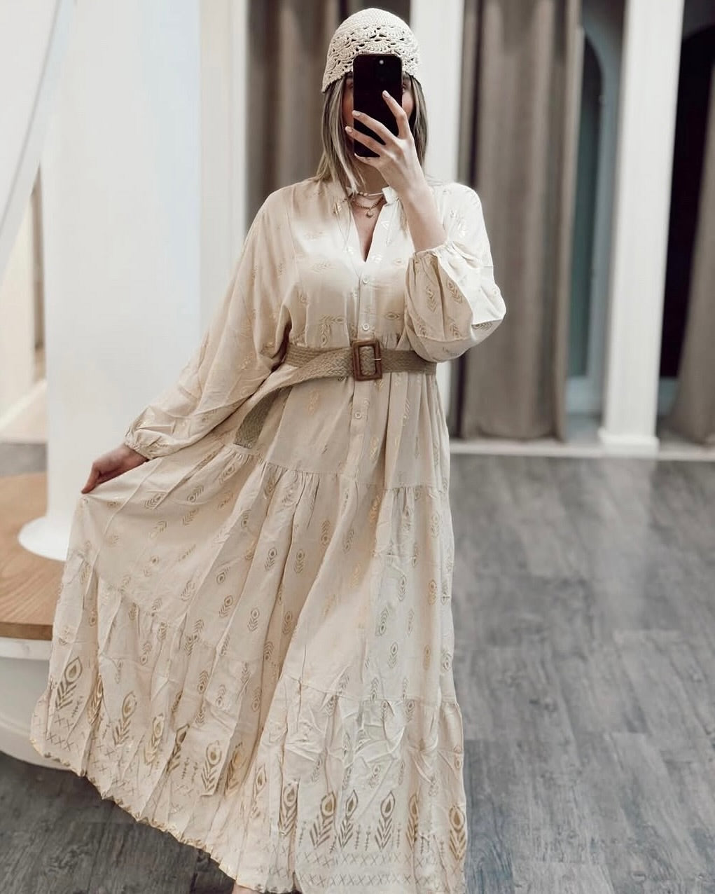 Robe Sari Beige