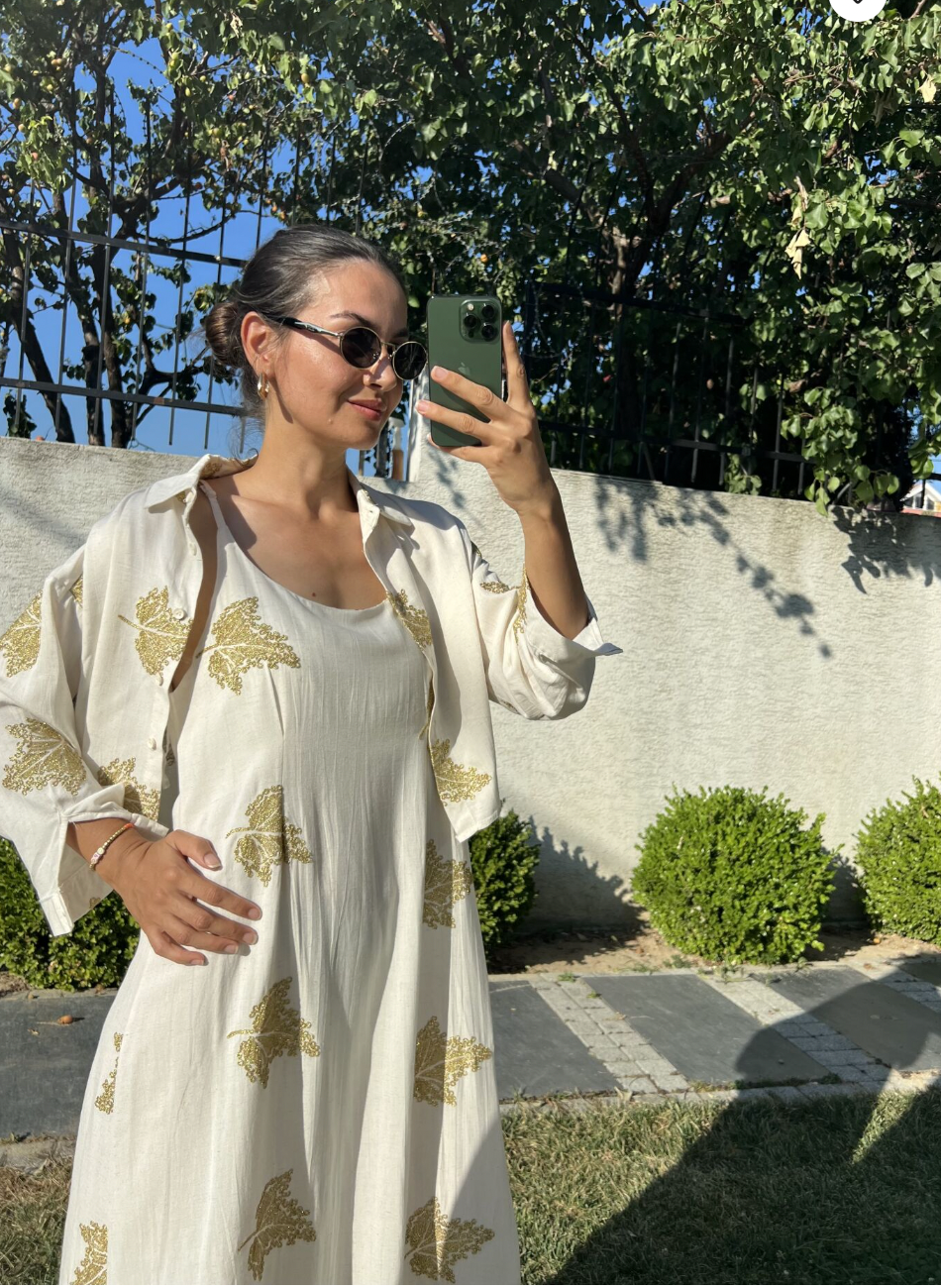 Ensemble deux piece (robe + gilet)