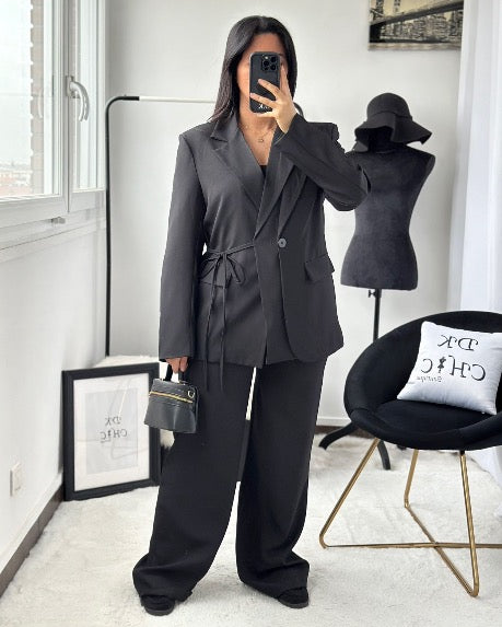 Costume avec noeud |Noir