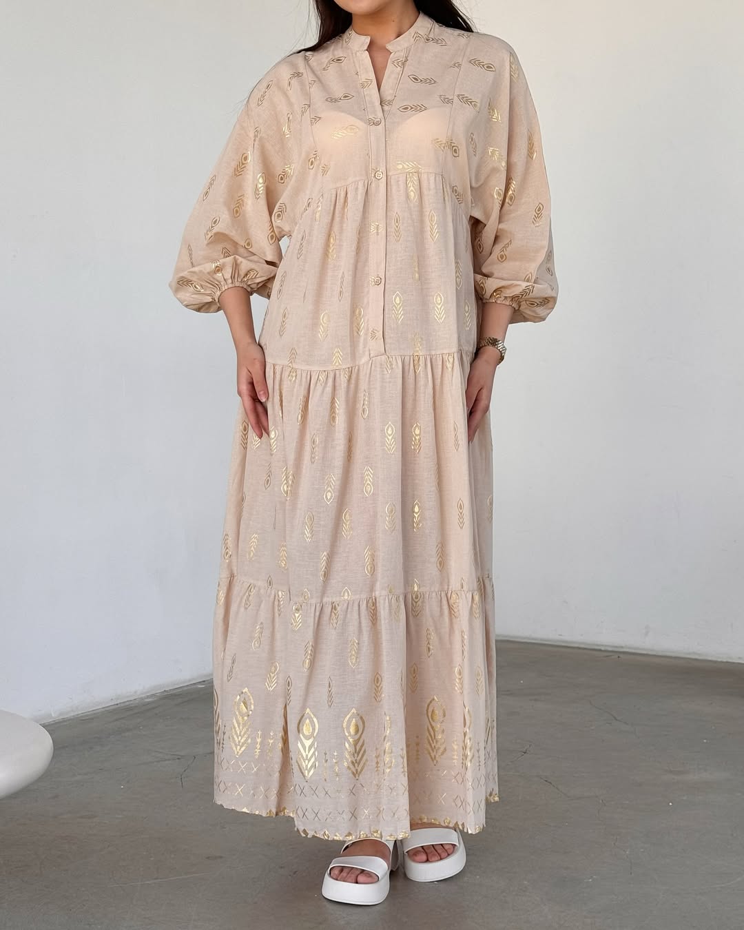 Robe Sari Beige