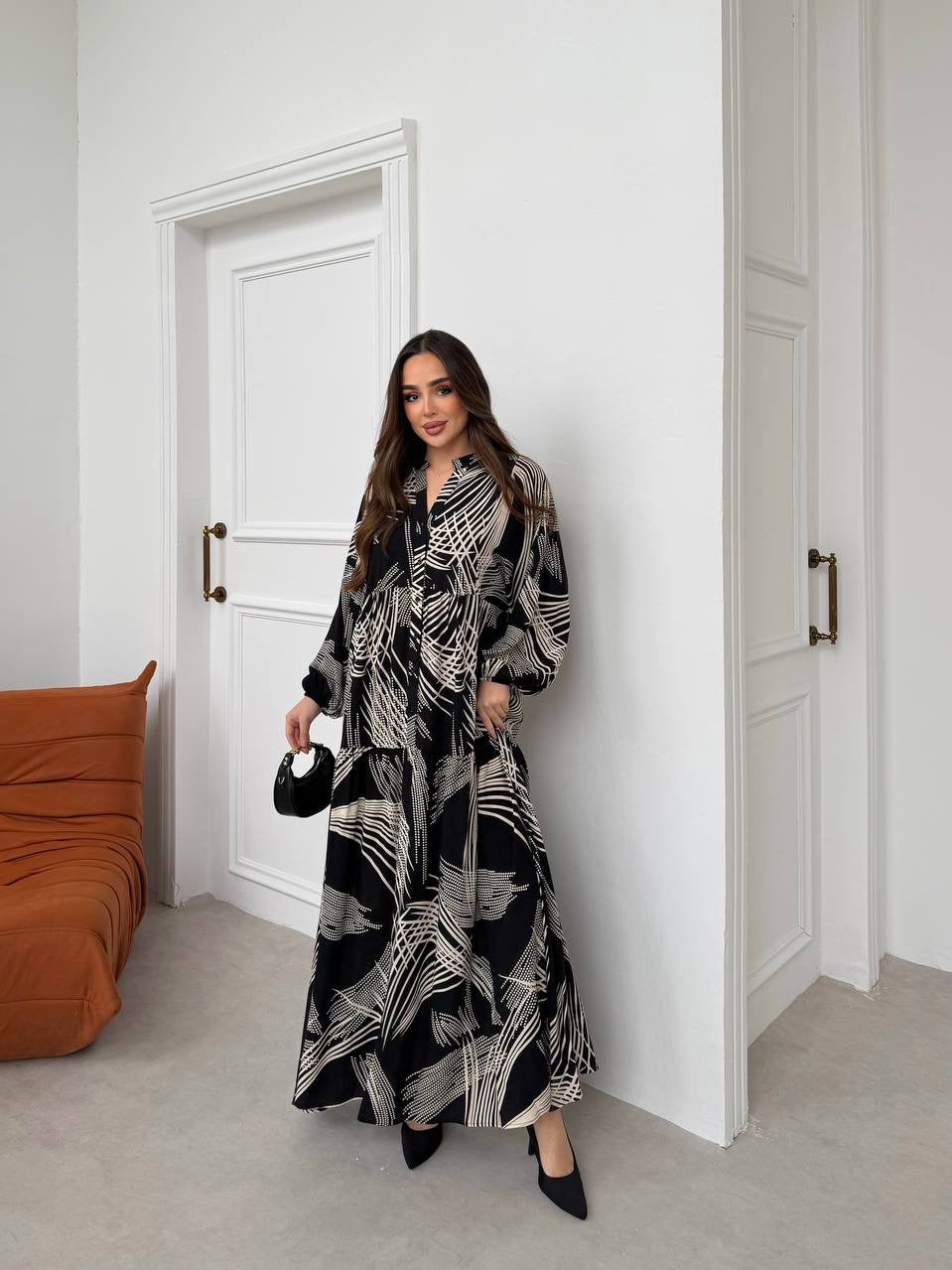 Robe à motifs |Noir et Blanc