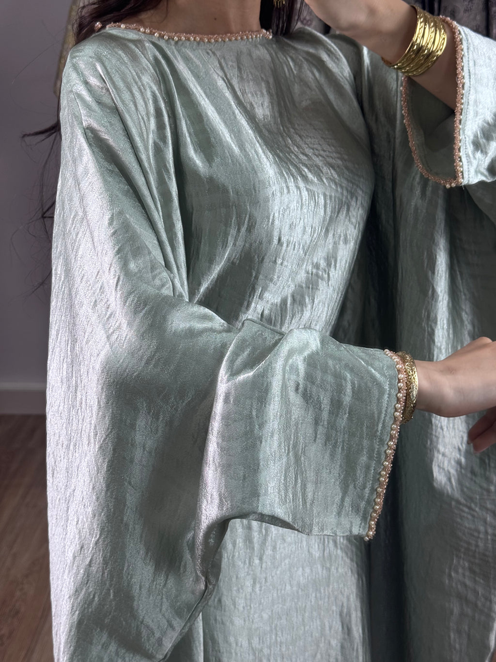 Robe d’hôtesse papillon |Vert