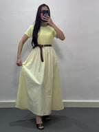 Robe avec ceinture