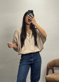 Chemise oversize |Beige