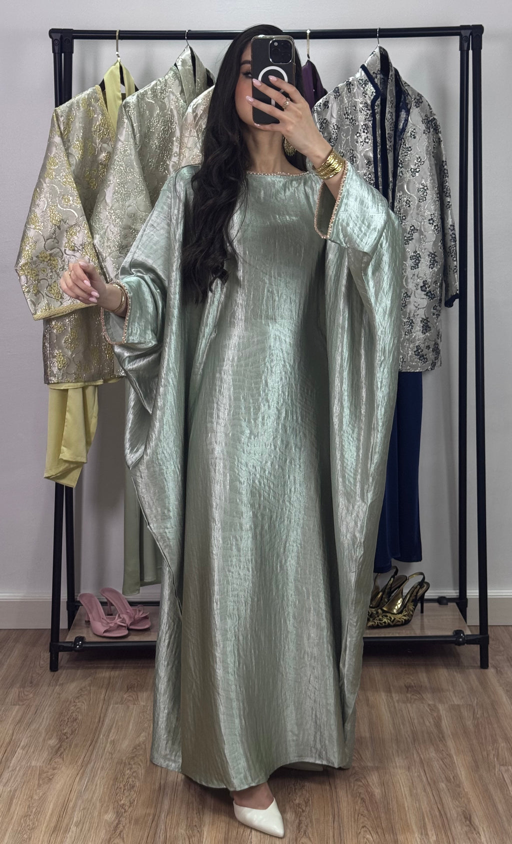 Robe d’hôtesse papillon |Vert