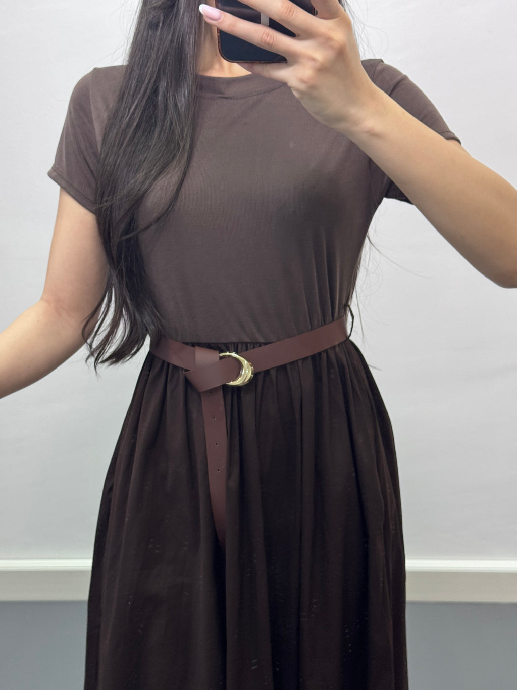 Robe avec ceinture