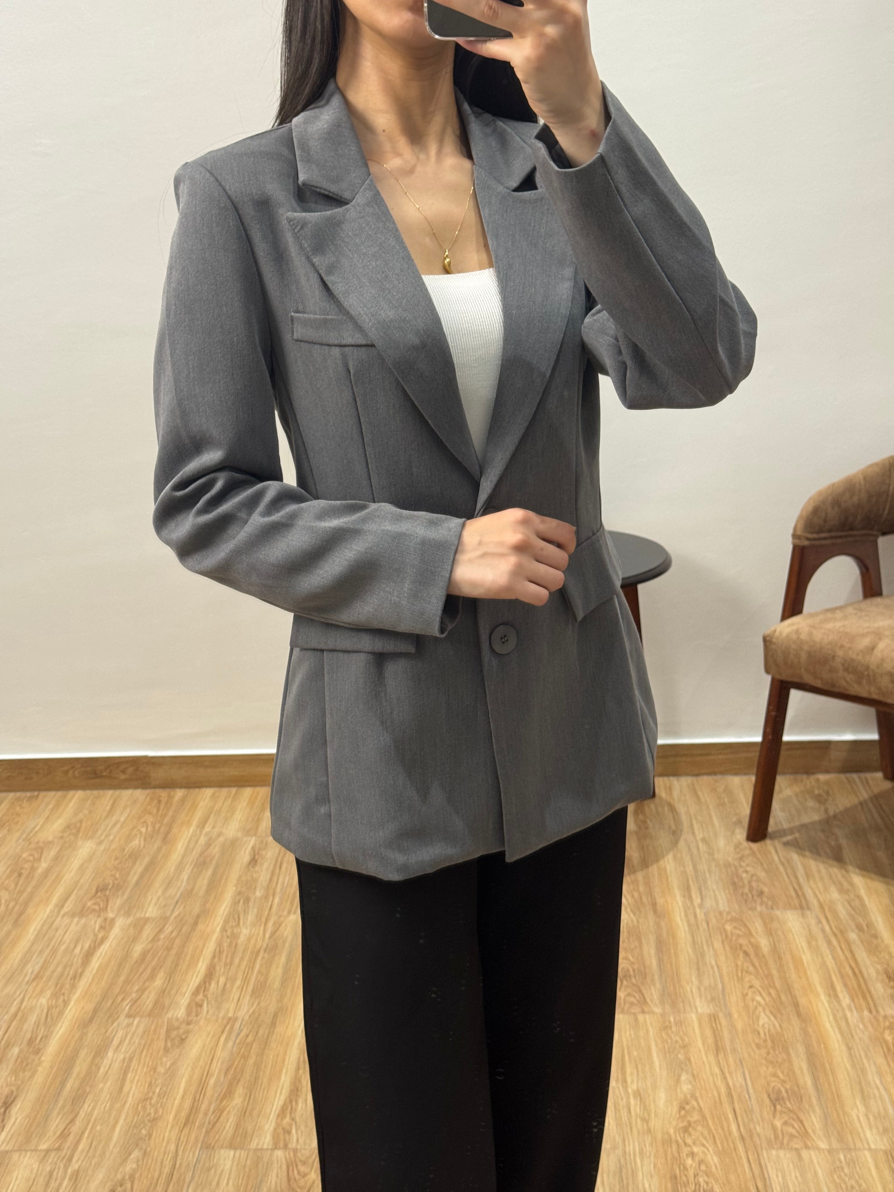 Blazer cintré |Gris