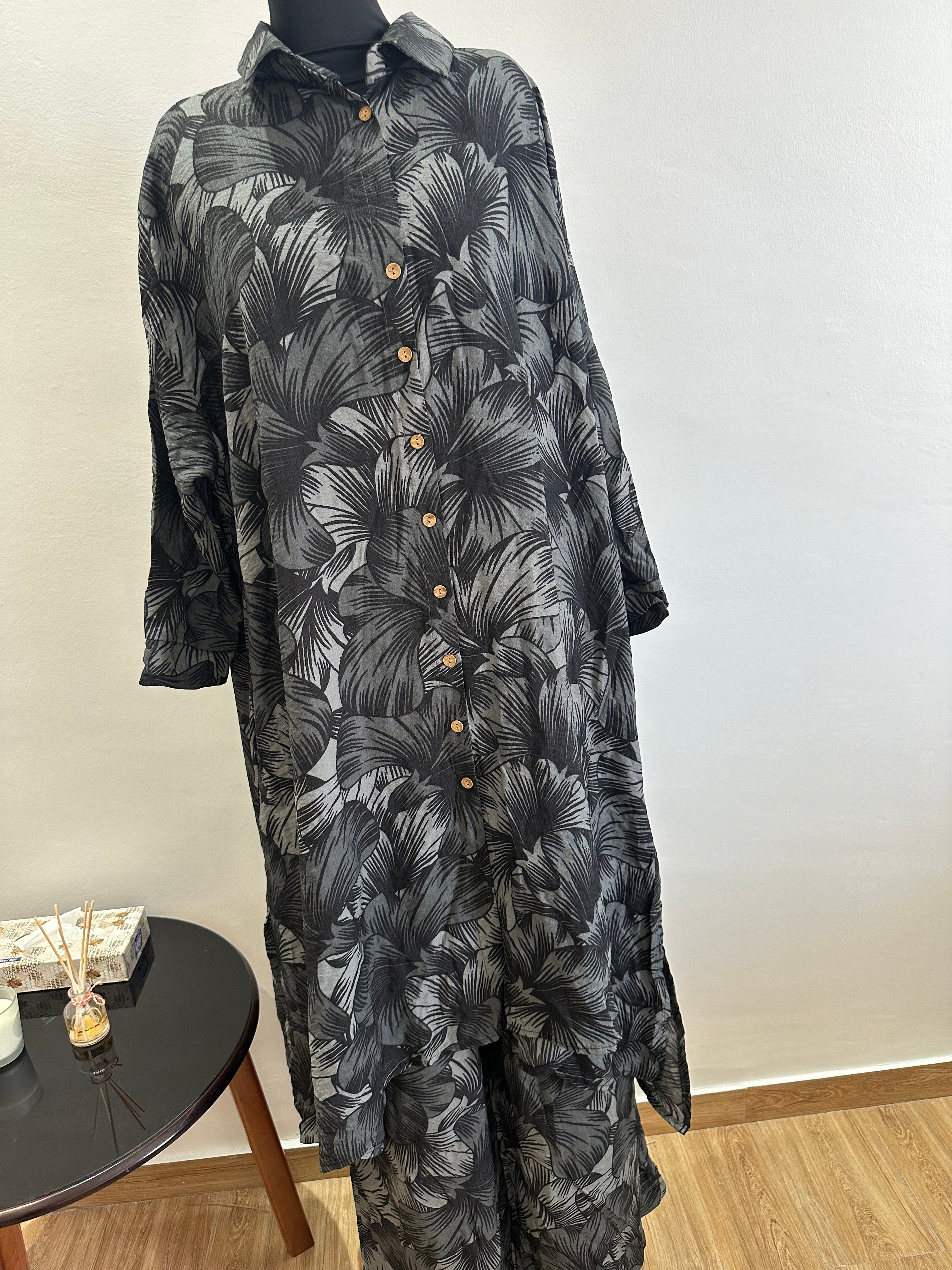 Ensemble Gris à motifs