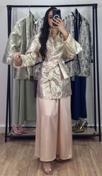 Ensemble robe Brocart |Rose