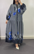 Robe à motifs |Gris