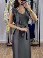 Ensemble Abaya |Gris