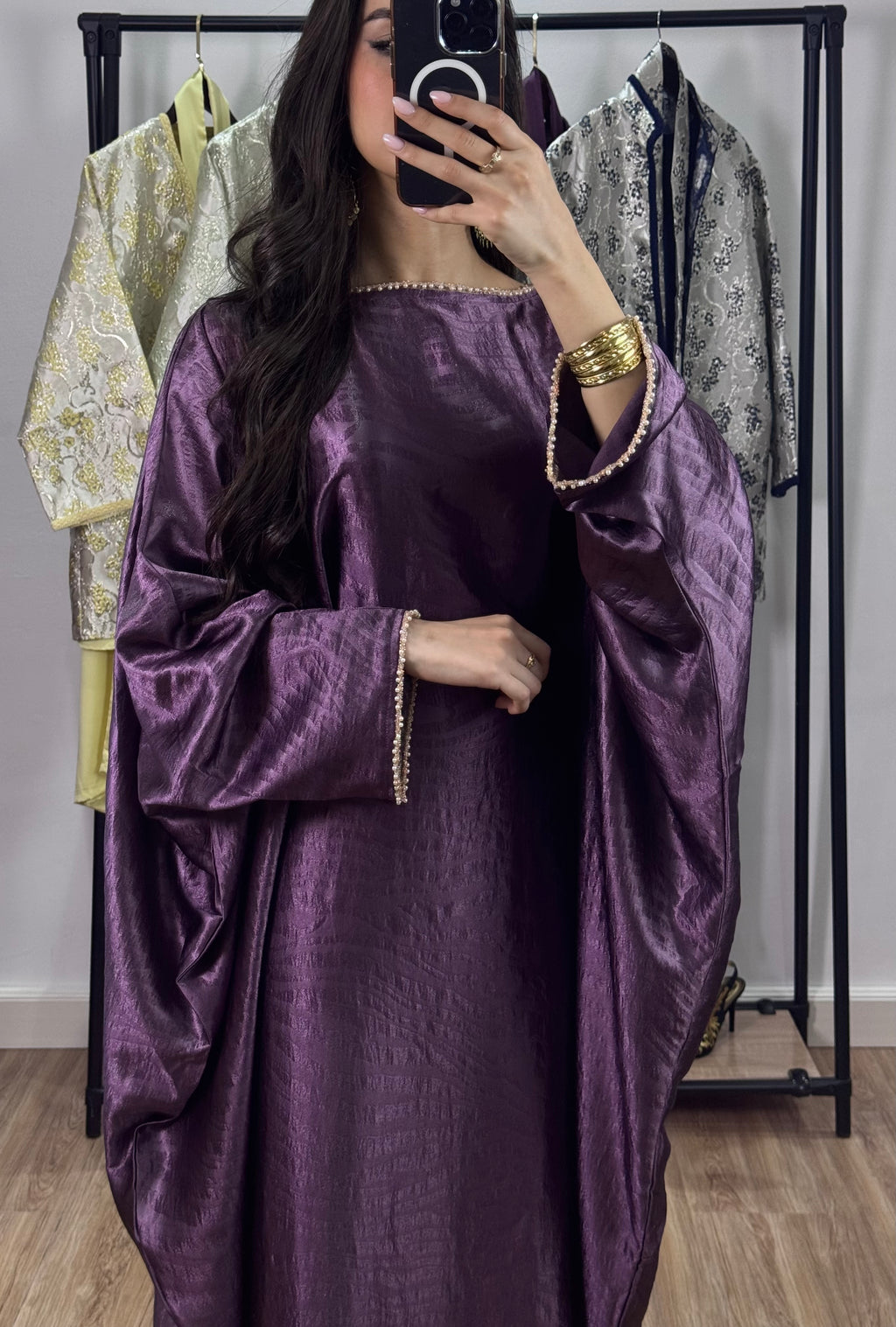 Robe d’hôtesse papillon |Violet