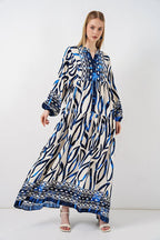 Robe à ray. Bleues