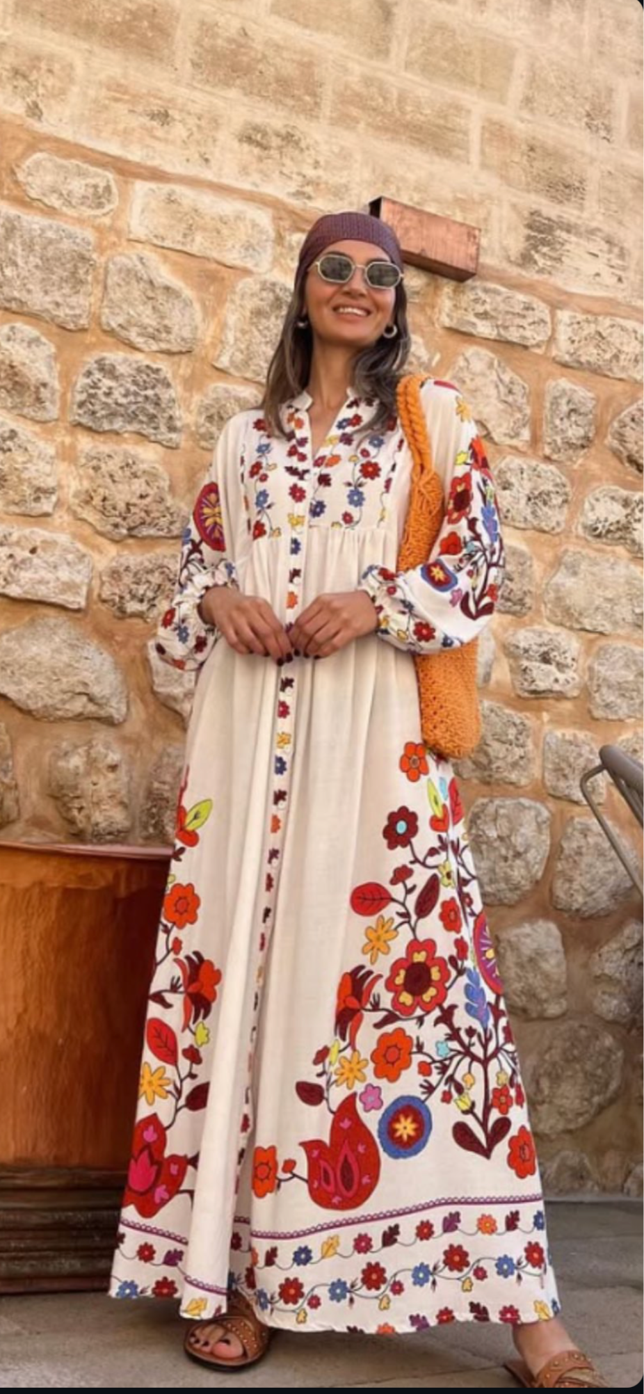 Robe fleurie|blanche