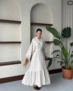 Robe à rayures avec ceinture