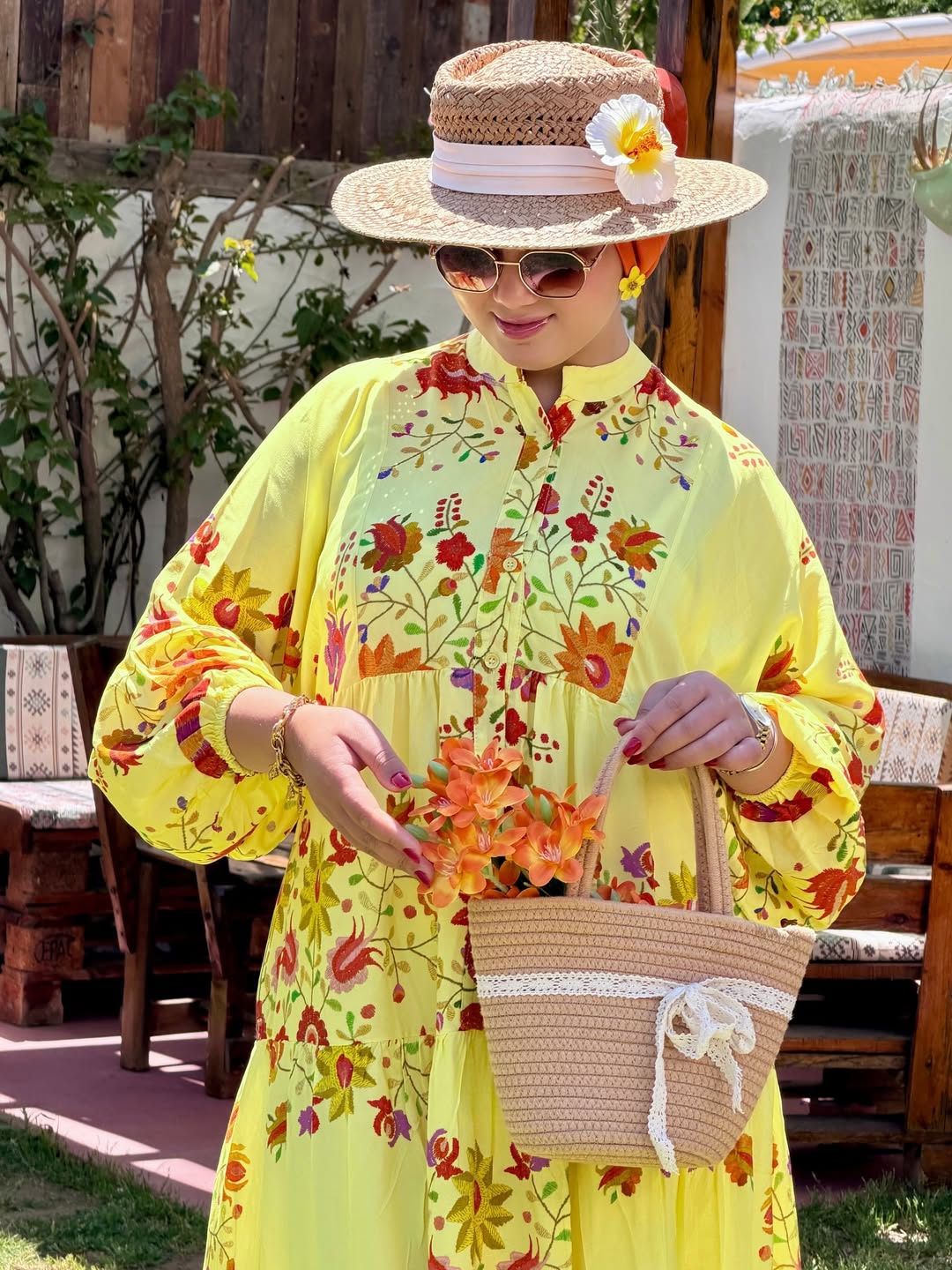Robe Fleurie | Jaune