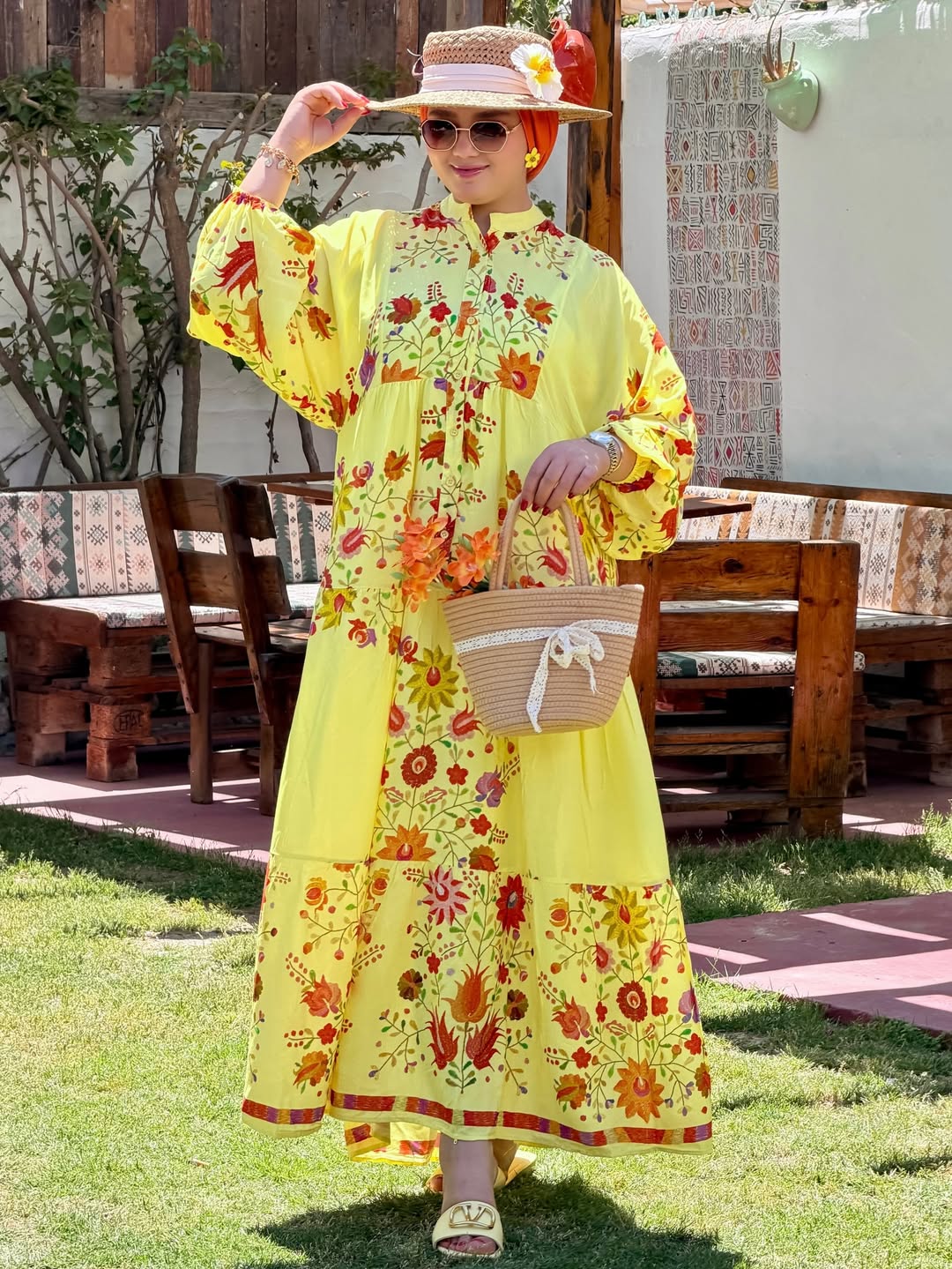 Robe Fleurie | Jaune