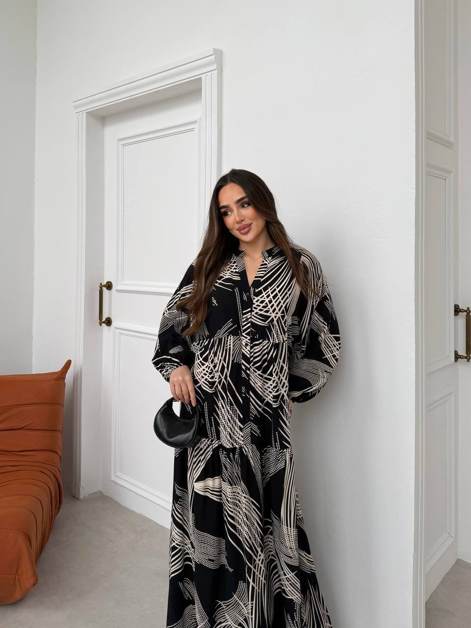 Robe à motifs |Noir et Blanc