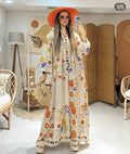 Robe Fleurie | Beige
