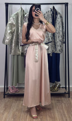 Ensemble robe Brocart |Rose