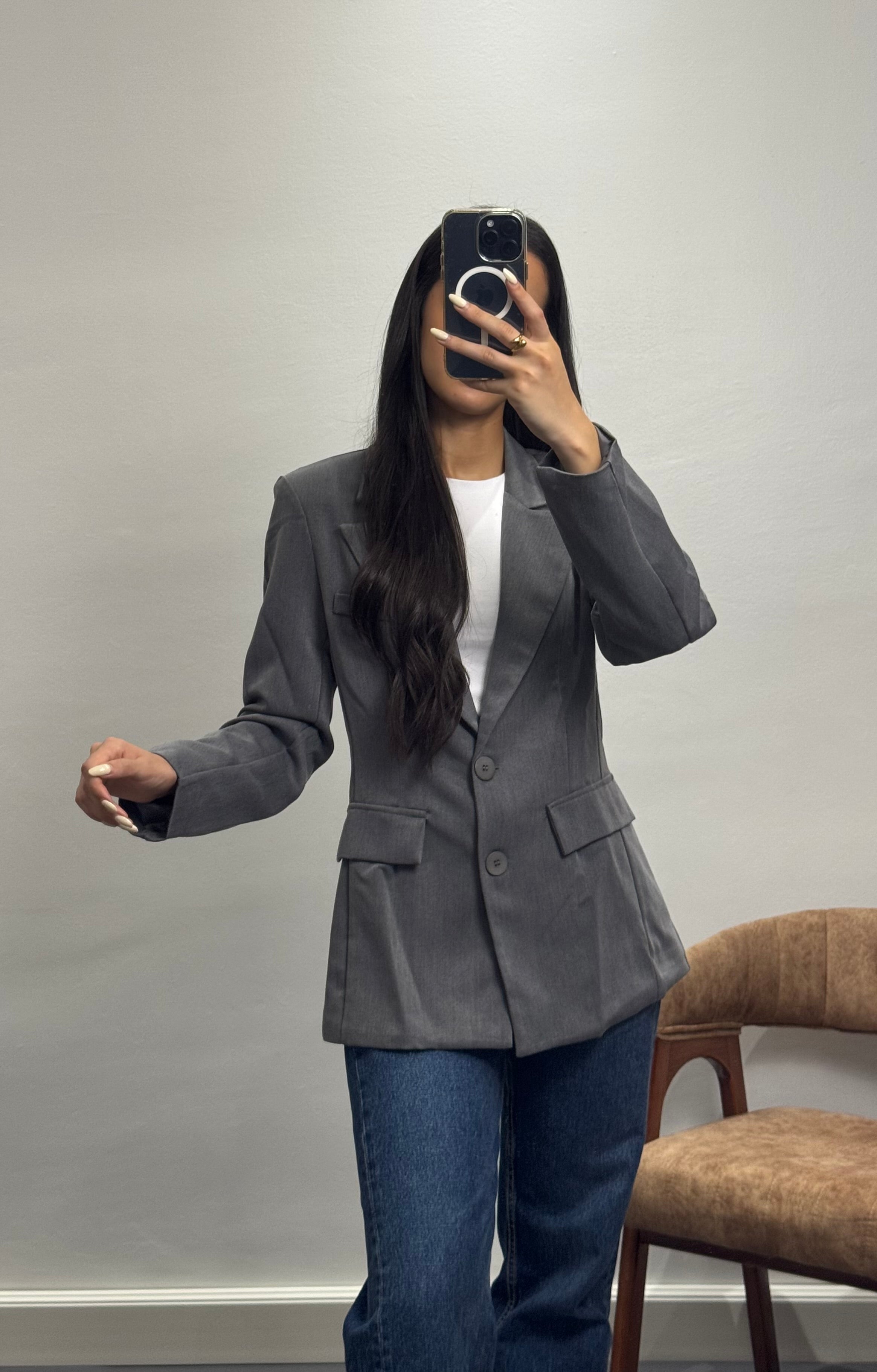 Blazer cintré |Gris
