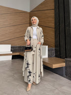 Ensemble motifs noirs |Beige