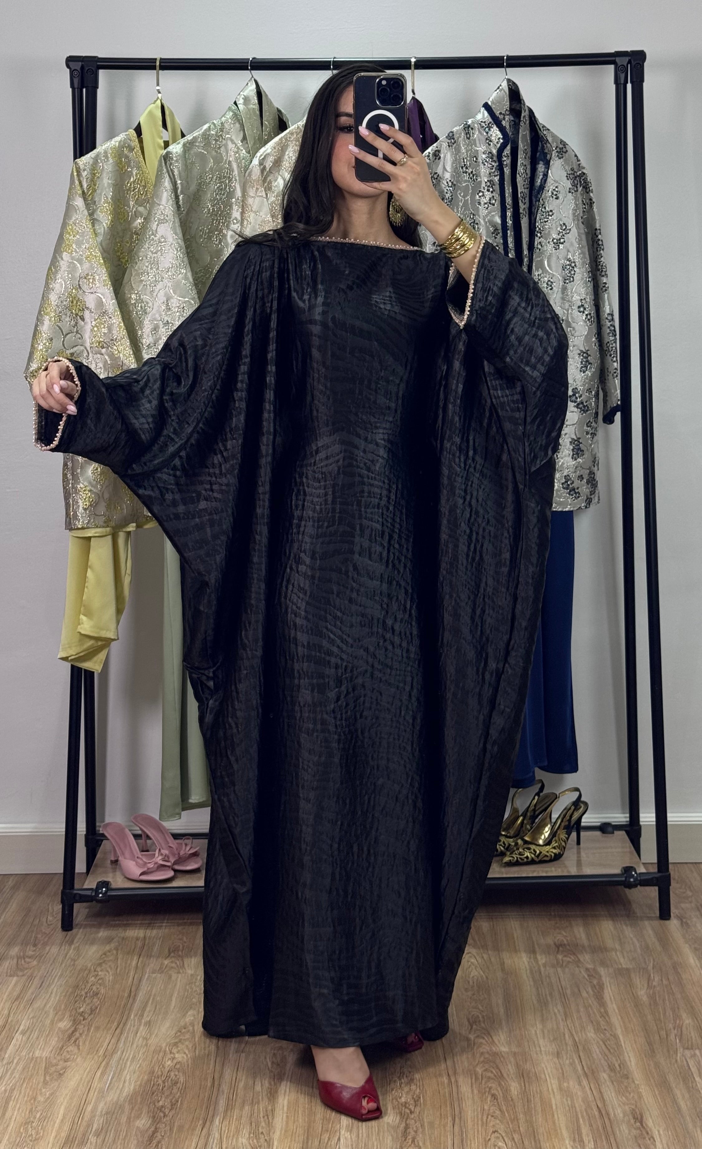 Robe d’hôtesse papillon |Noir