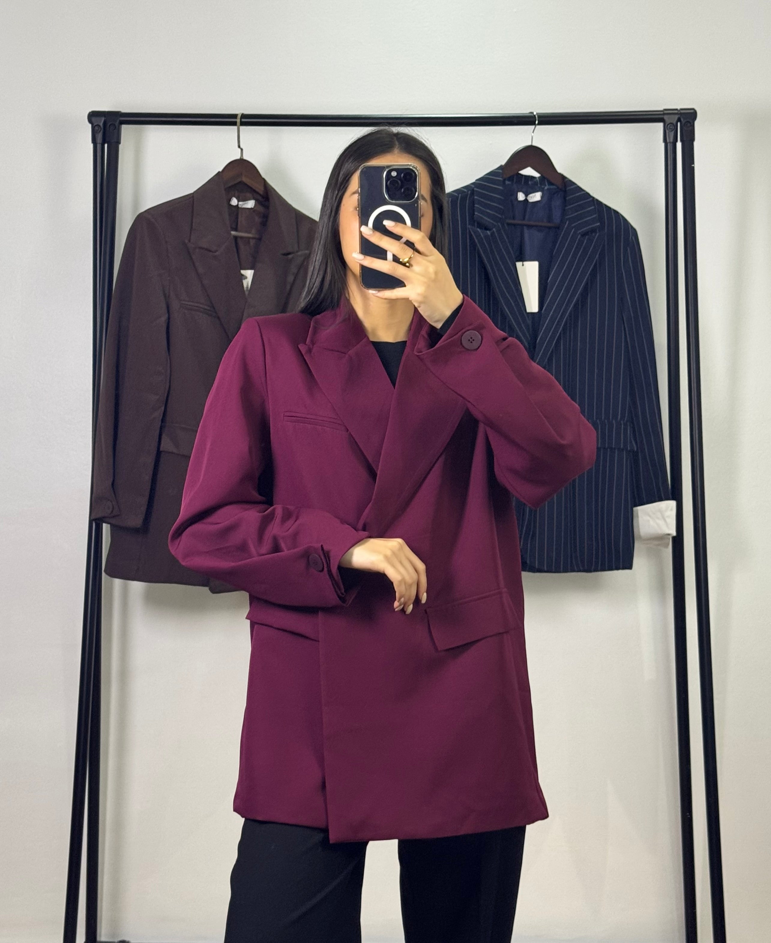 Blazer croisé |Bordeaux