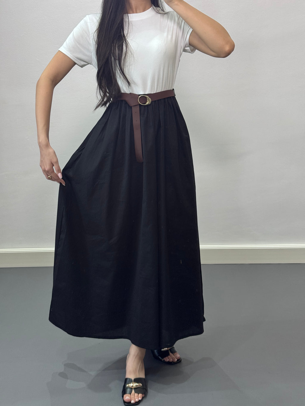 Robe avec ceinture