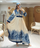 Robe Yalina |Bleu avec ceinture