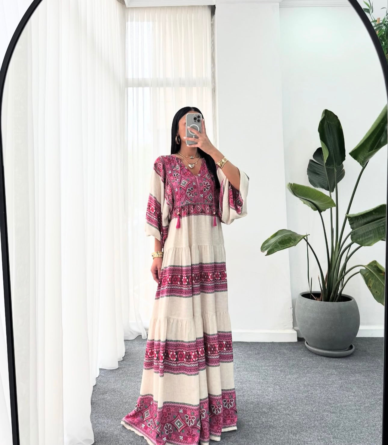 Robe Ivory |Rose