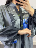 Robe à motifs |Gris