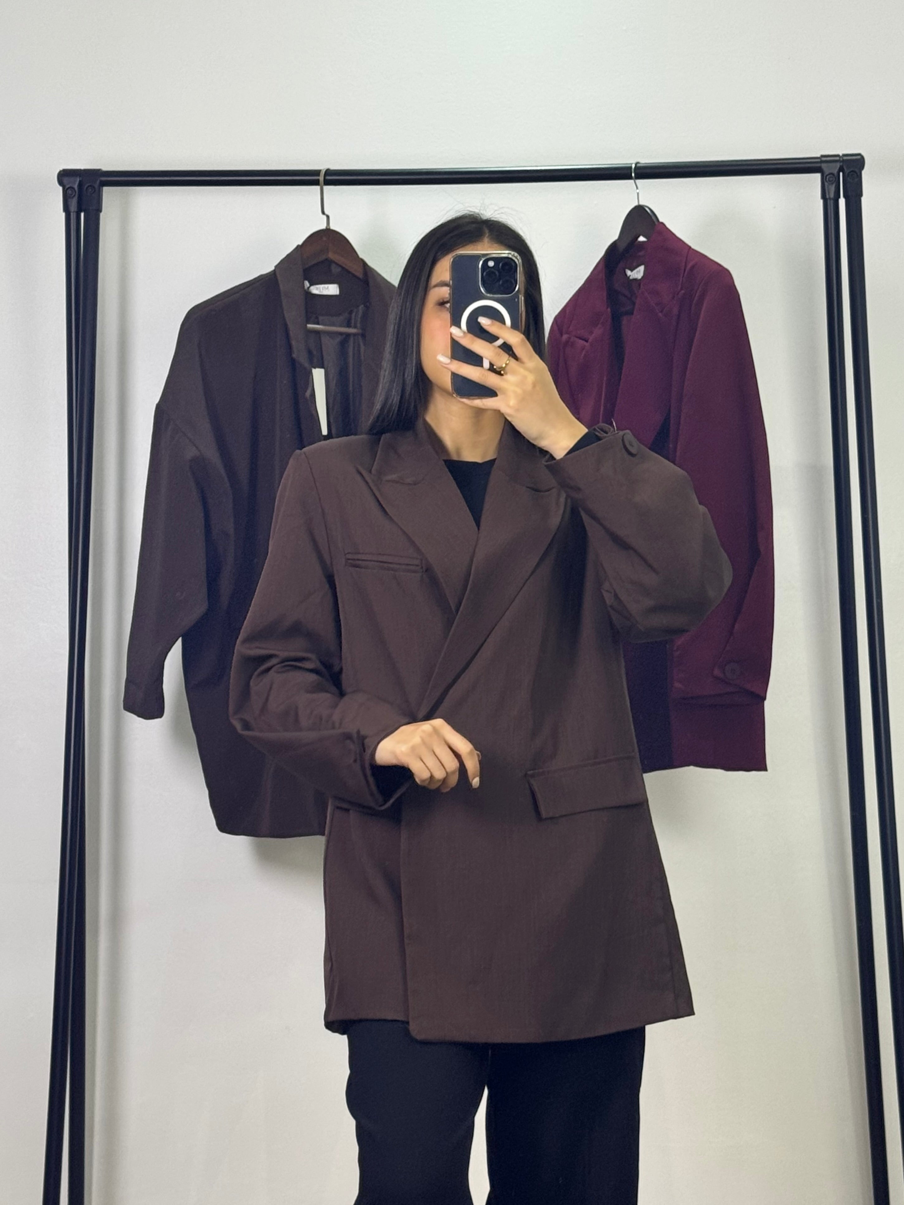 Blazer croisé |Marron