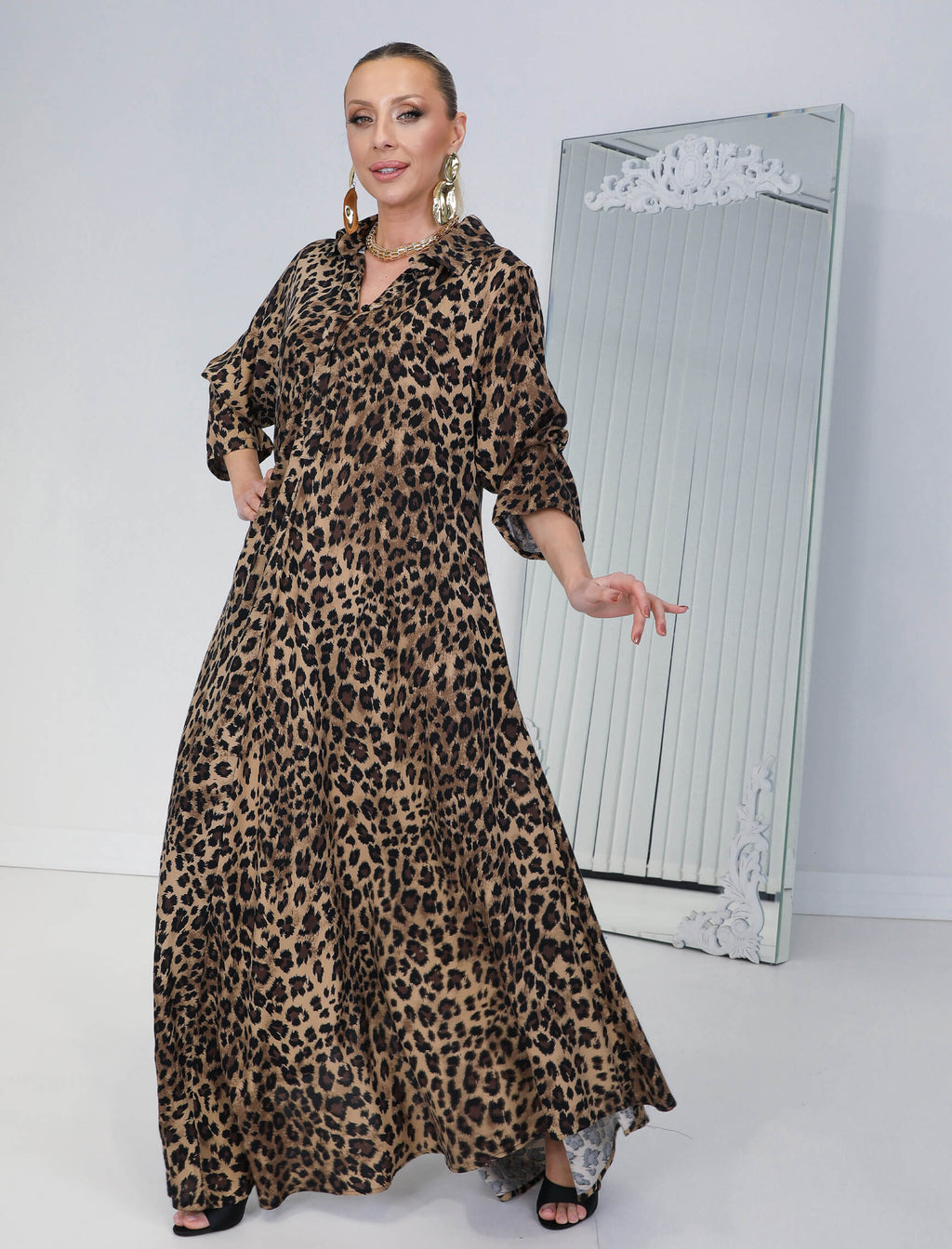 Robe à motifs léopard