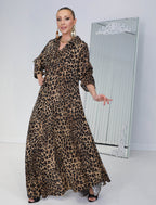 Robe à motifs léopard