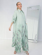 Ensemble à fleurs |Vert clair