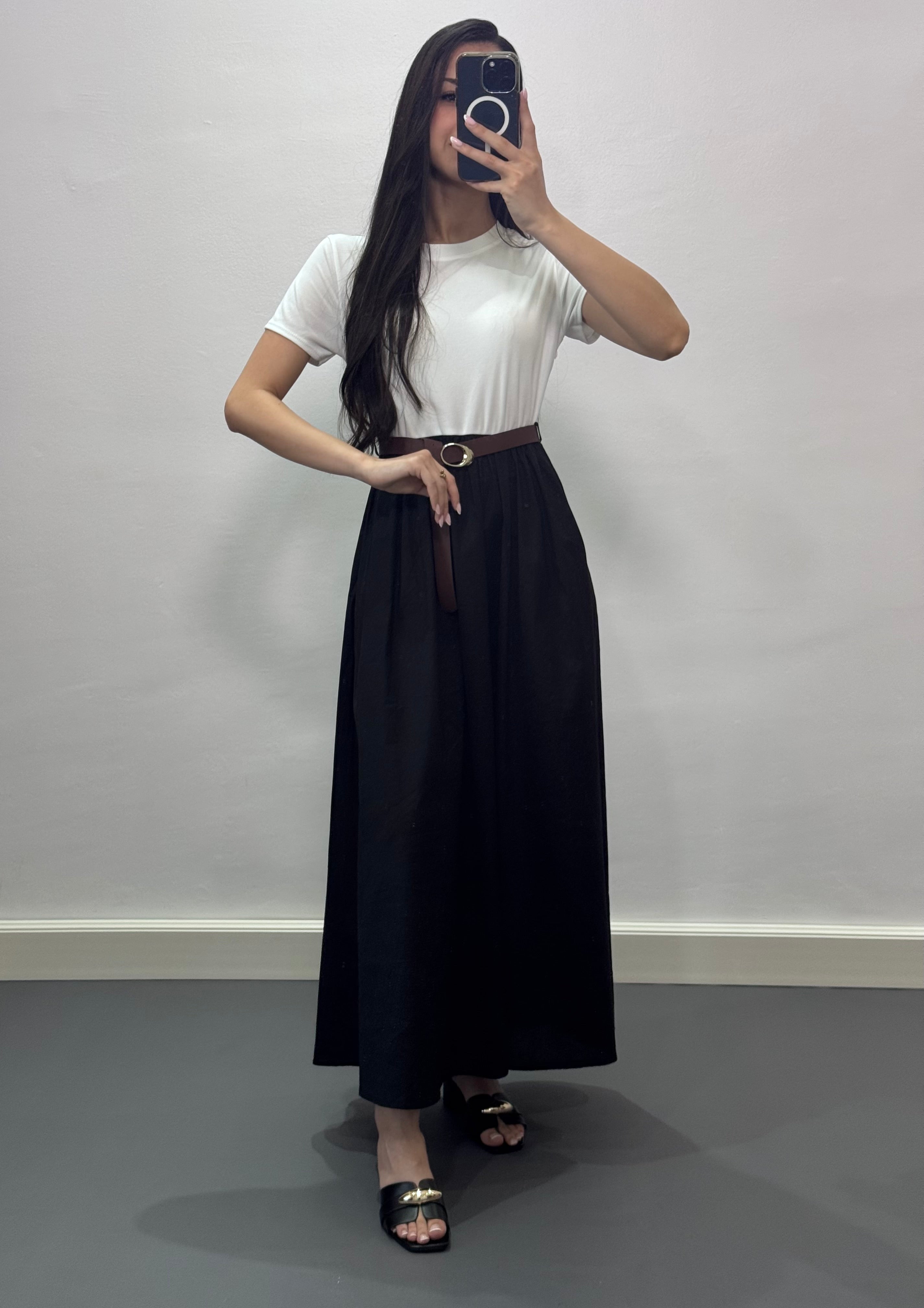 Robe avec ceinture