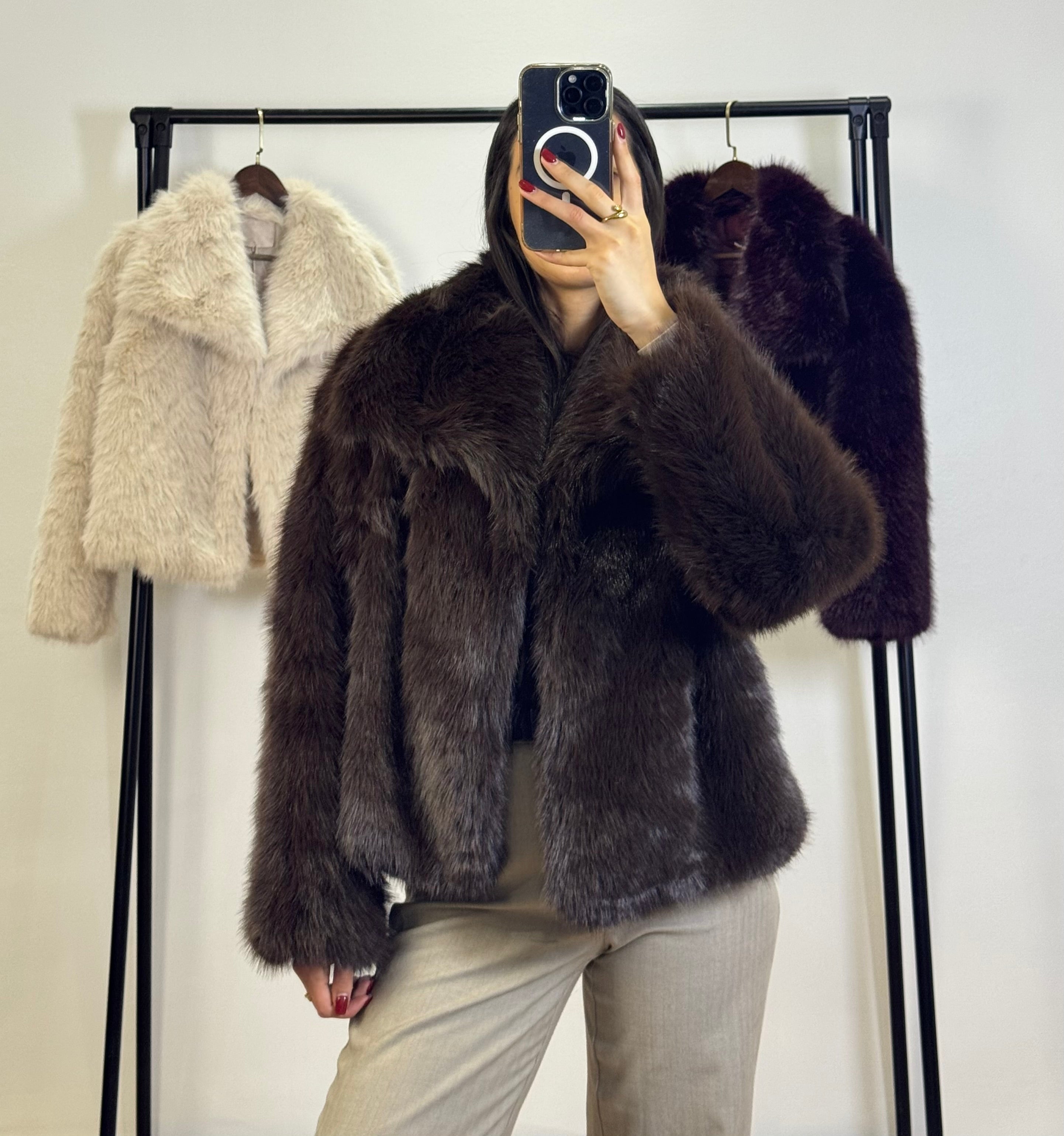 Veste en Fourrure |Marron