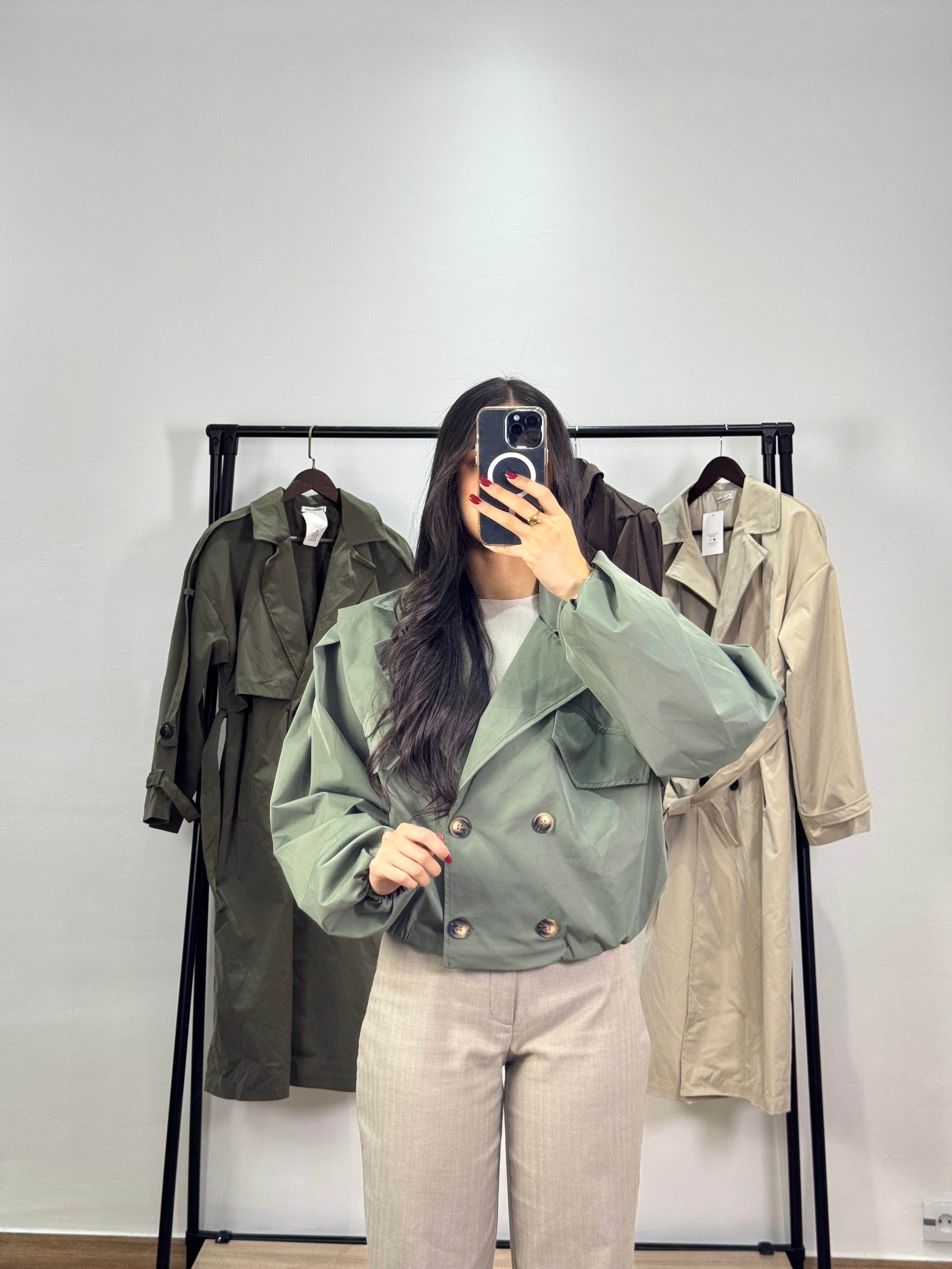 Trench très court |Vert