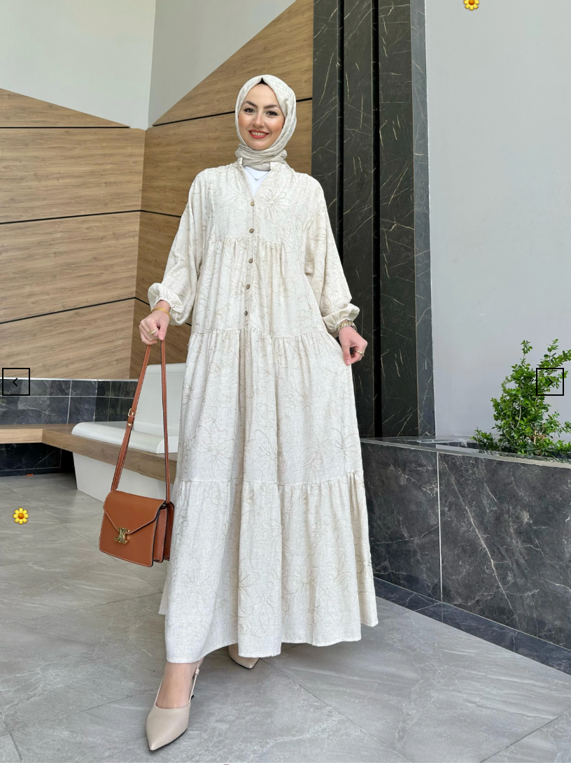 Robe brocina Beige I Silé